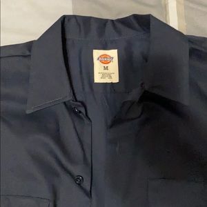dickies button down navy